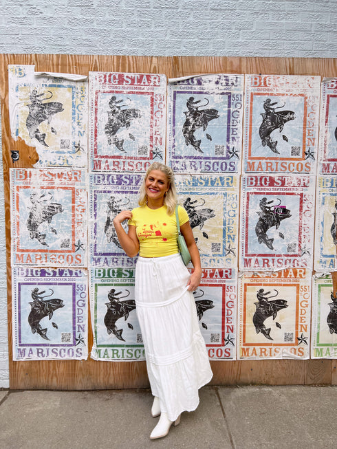 Space Cowboy Baby Tee // Yellow