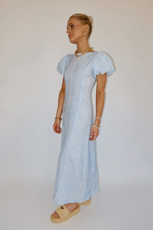 Stay Sunny Dress// Blue