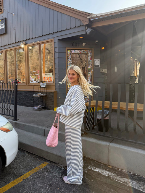 Breakfast Club Pullover // Cloud Stripe