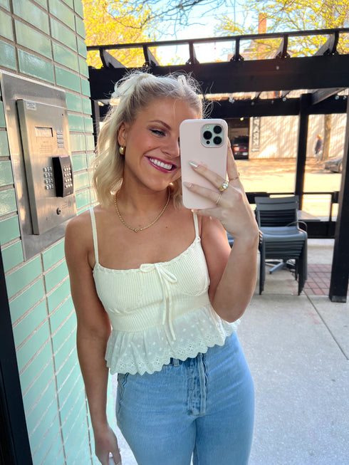 Nostalgic Summer Knit Tank