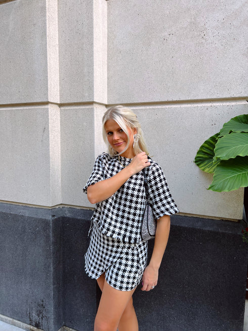 Bow & Pearl Set// Black