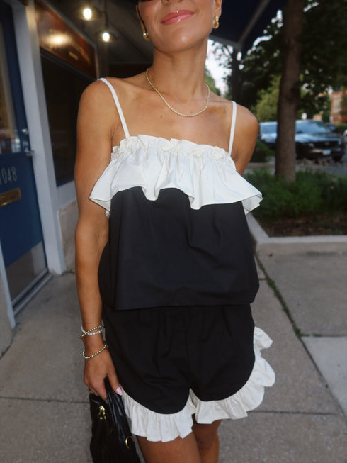 Euro Girl Ruffle Top