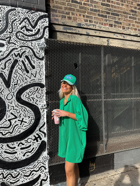 Makin' Mems Romper // Kelly Green