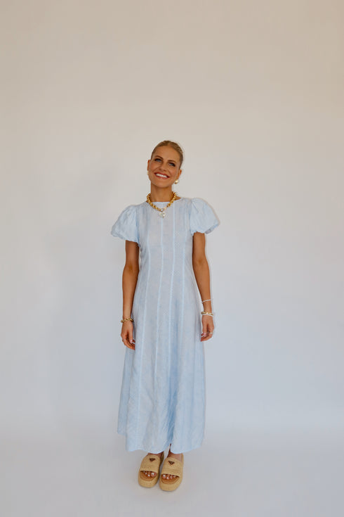 Stay Sunny Dress// Blue