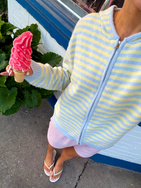 Club Cutie Zip Up // Split *PREORDER*