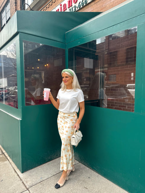 Secret Garden Satin Skirt