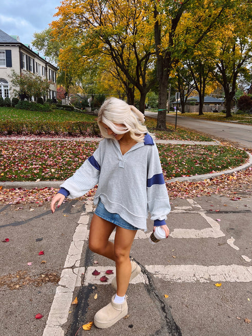 Lazy Days Pullover // Navy *RESTOCKED*