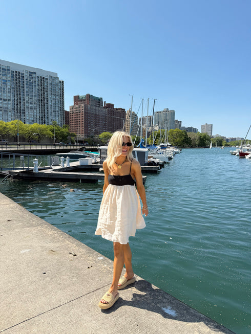 Fun in the Sun Dress // Natural *RESTOCKED*