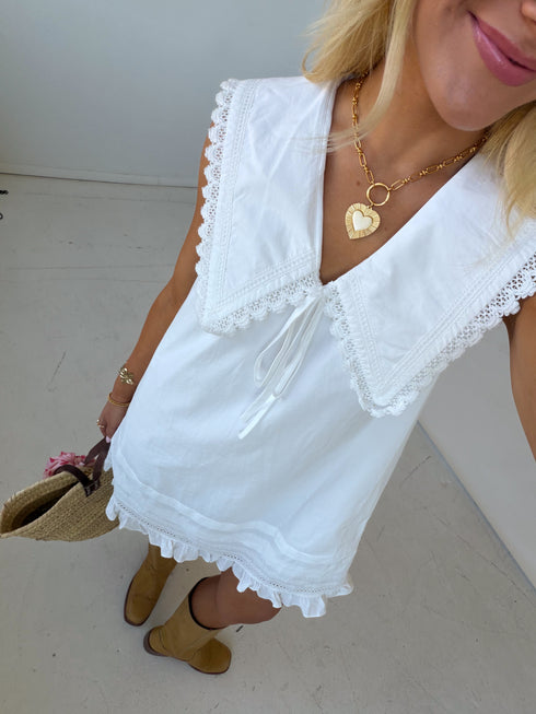 Summer Girl Dress // White