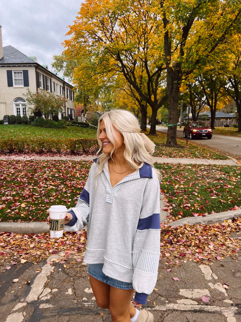Lazy Days Pullover // Navy *RESTOCKED*