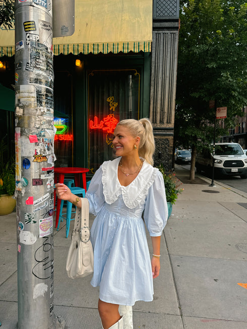 Cape Cod Dress// Blue Stripe