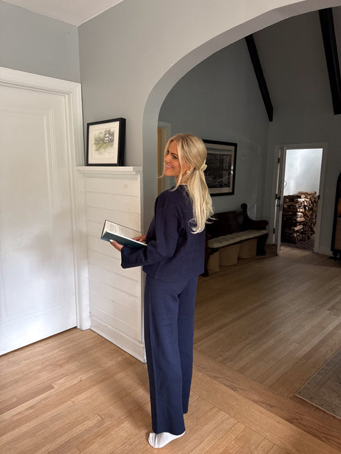 Slow Mornings Pant // Navy *RESTOCKED*