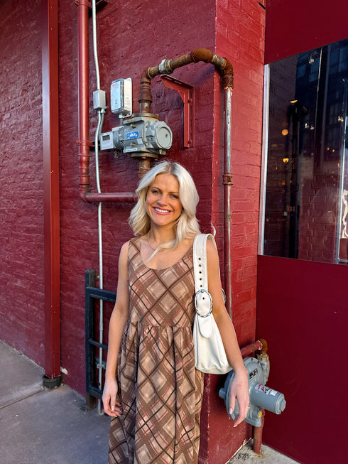 Love Lines Checked Dress