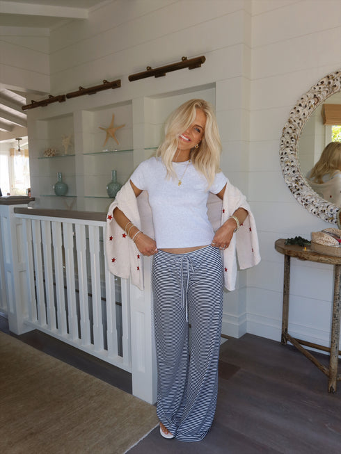 Sunny and Striped Pants // Navy