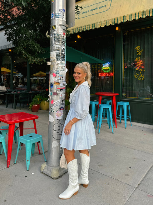 Cape Cod Dress// Blue Stripe