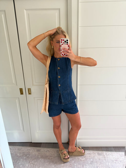 Beachtown Girl Top // Denim