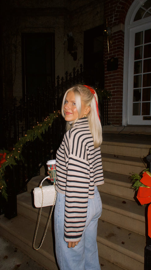 Hype Girl Striped Sweater