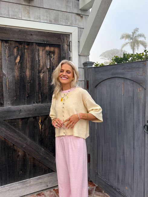 Coastal Cardigan // Butter Yellow