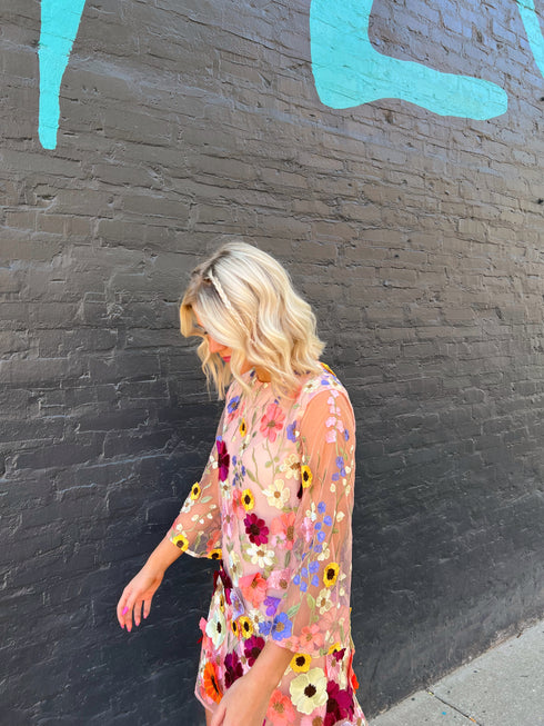 Rose Garden Embellished Dress