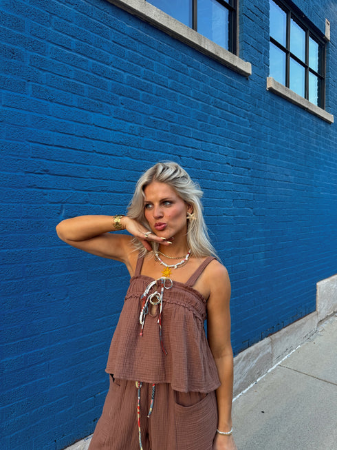 Picnic Princess Top // Brown