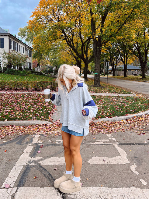 Lazy Days Pullover // Navy *RESTOCKED*