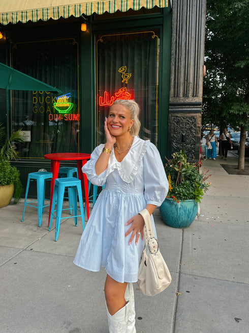 Cape Cod Dress// Blue Stripe