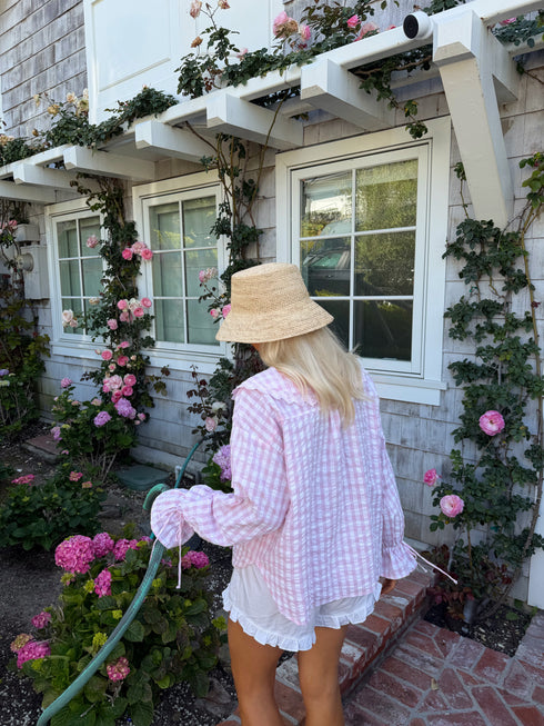 Honey Honey Top // Pink Gingham