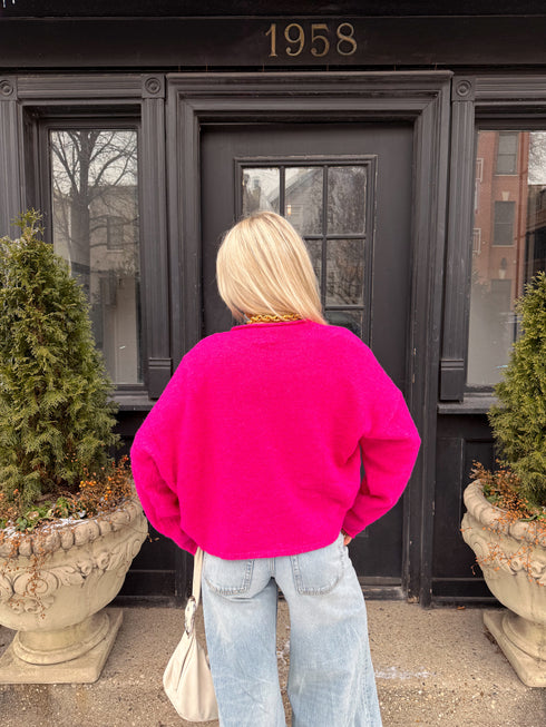 Coco Cutie Cardigan // Fuschia