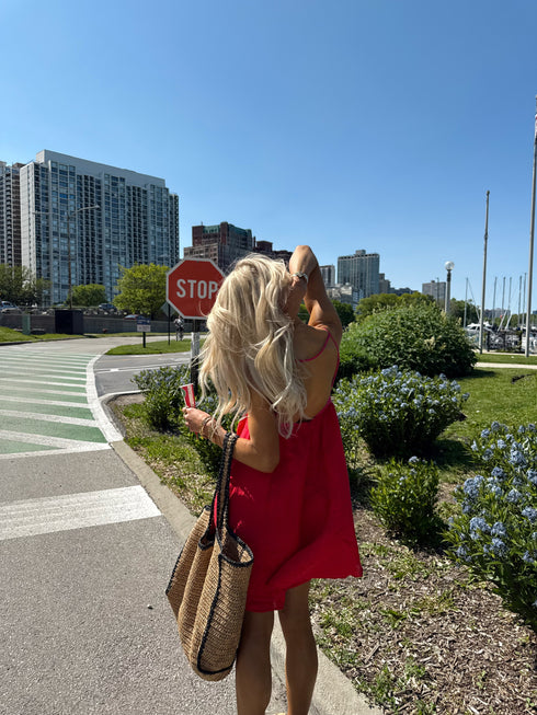 Fun in the Sun Dress // Red + Pink