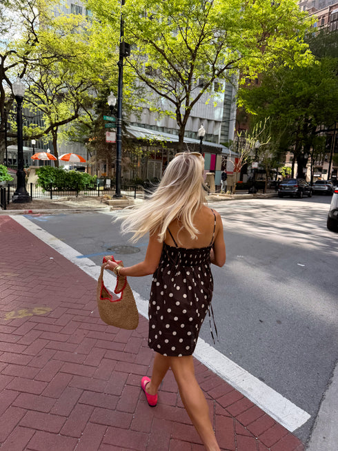 Dot Dress // Chocolate