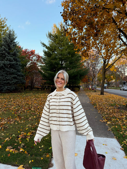 Easy Street Striped Cardigan *RESTOCKED*