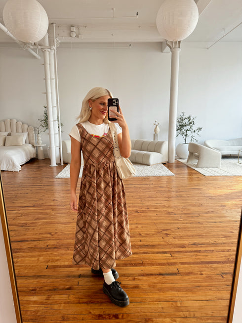 Love Lines Checked Dress