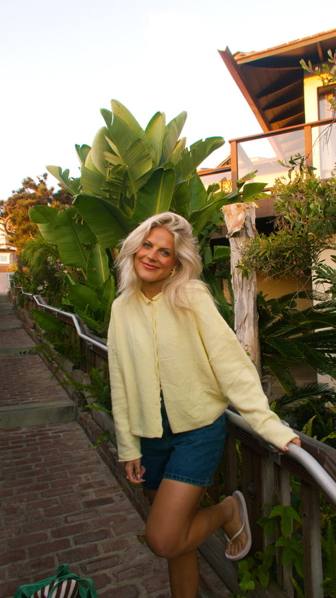 Coco Cutie Cardigan // Butter Yellow *RESTOCKED*