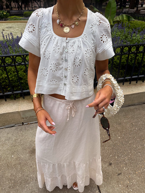 Morning Market Top // White