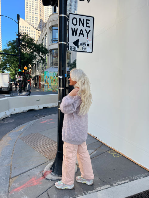 The Izzie Cargo Pant // Pink