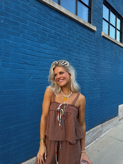 Picnic Princess Top // Brown