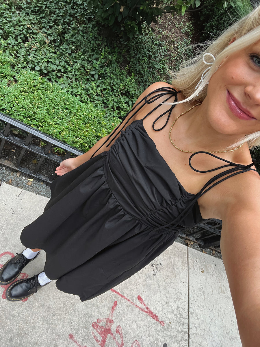 Angel Wings Mini Dress // Black – Coco McCall Shop