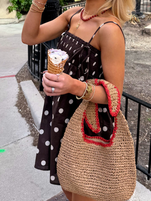 Dot Dress // Chocolate