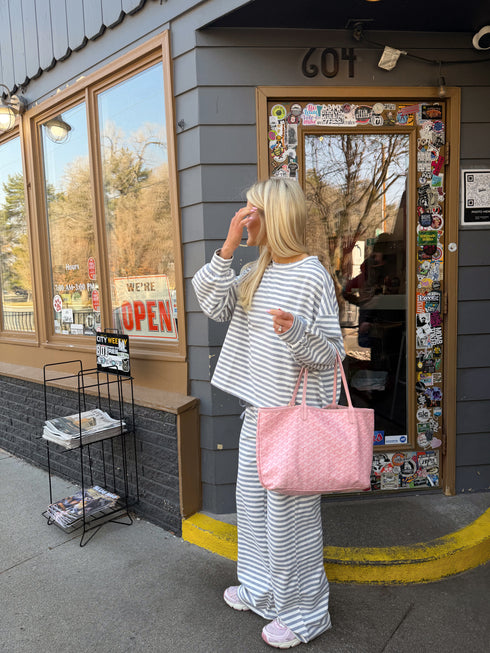 Breakfast Club Pullover // Cloud Stripe