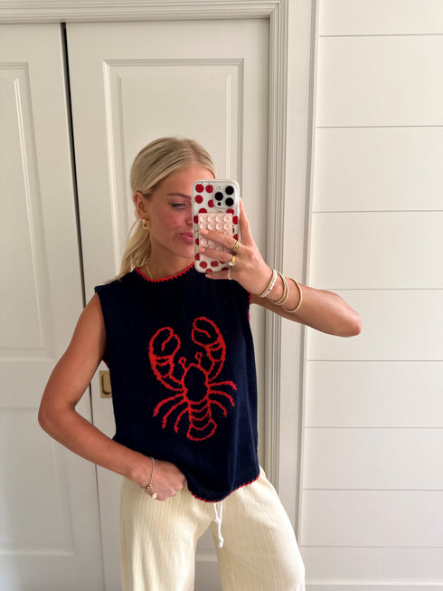 Maine Chick Knit Top // Navy