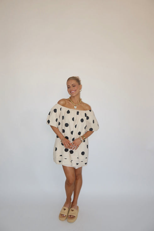 Flirt Back Dot Dress *RESTOCKED*