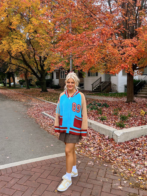 End Game Knit Jacket// Aquamarine