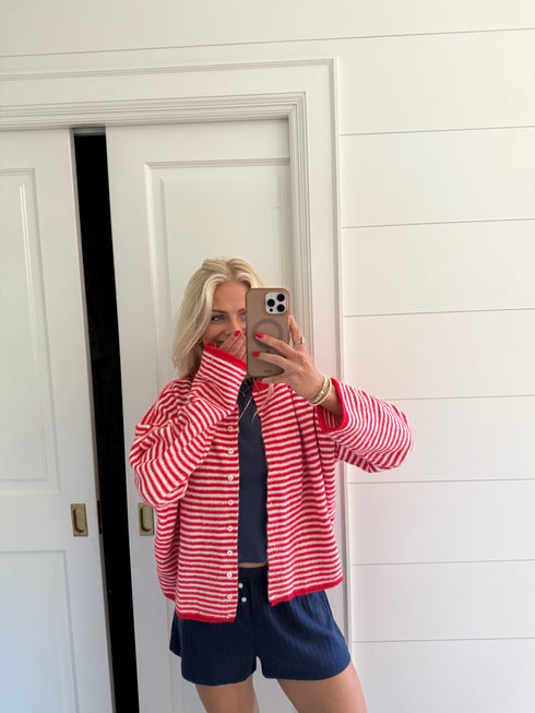 Salty Air Pointelle Shorts // Navy