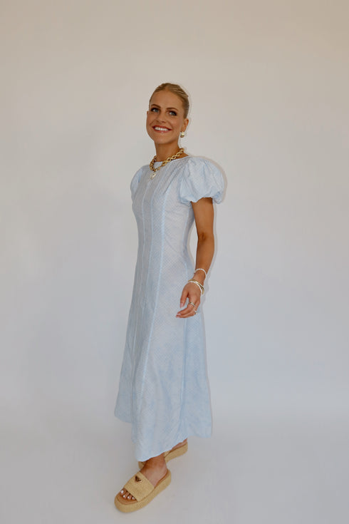 Stay Sunny Dress// Blue