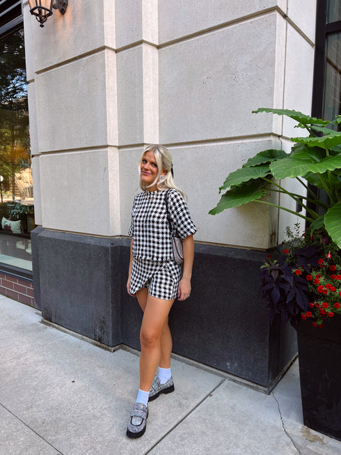 Bow & Pearl Set// Black