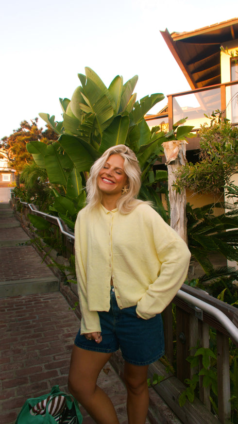 Coco Cutie Cardigan // Butter Yellow *RESTOCKED*