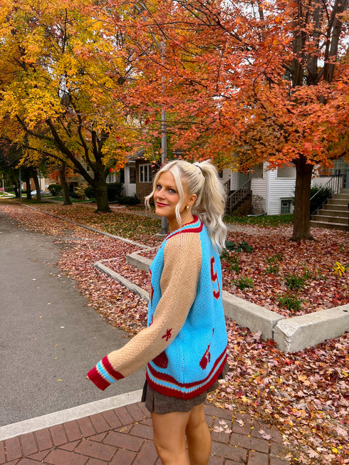 End Game Knit Jacket// Aquamarine