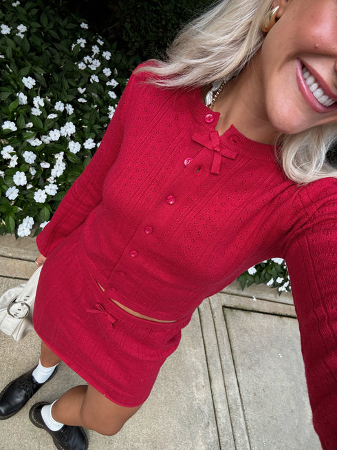 Cherry Girl Knit Set