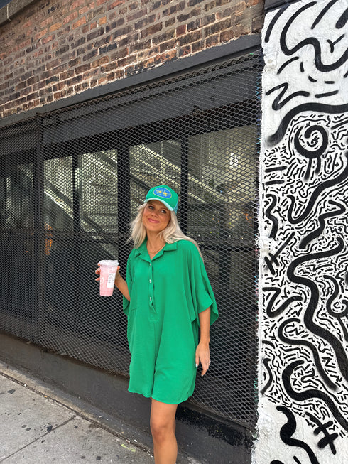 Makin' Mems Romper // Kelly Green