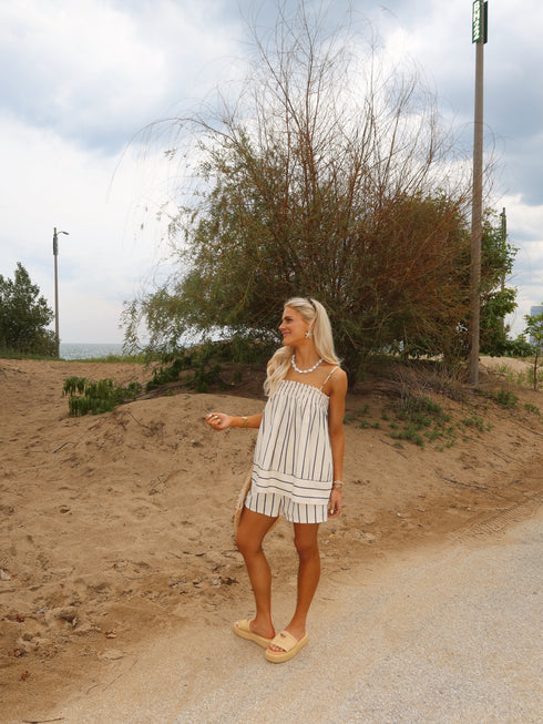 The Frankie Striped Set // Vanilla Bean